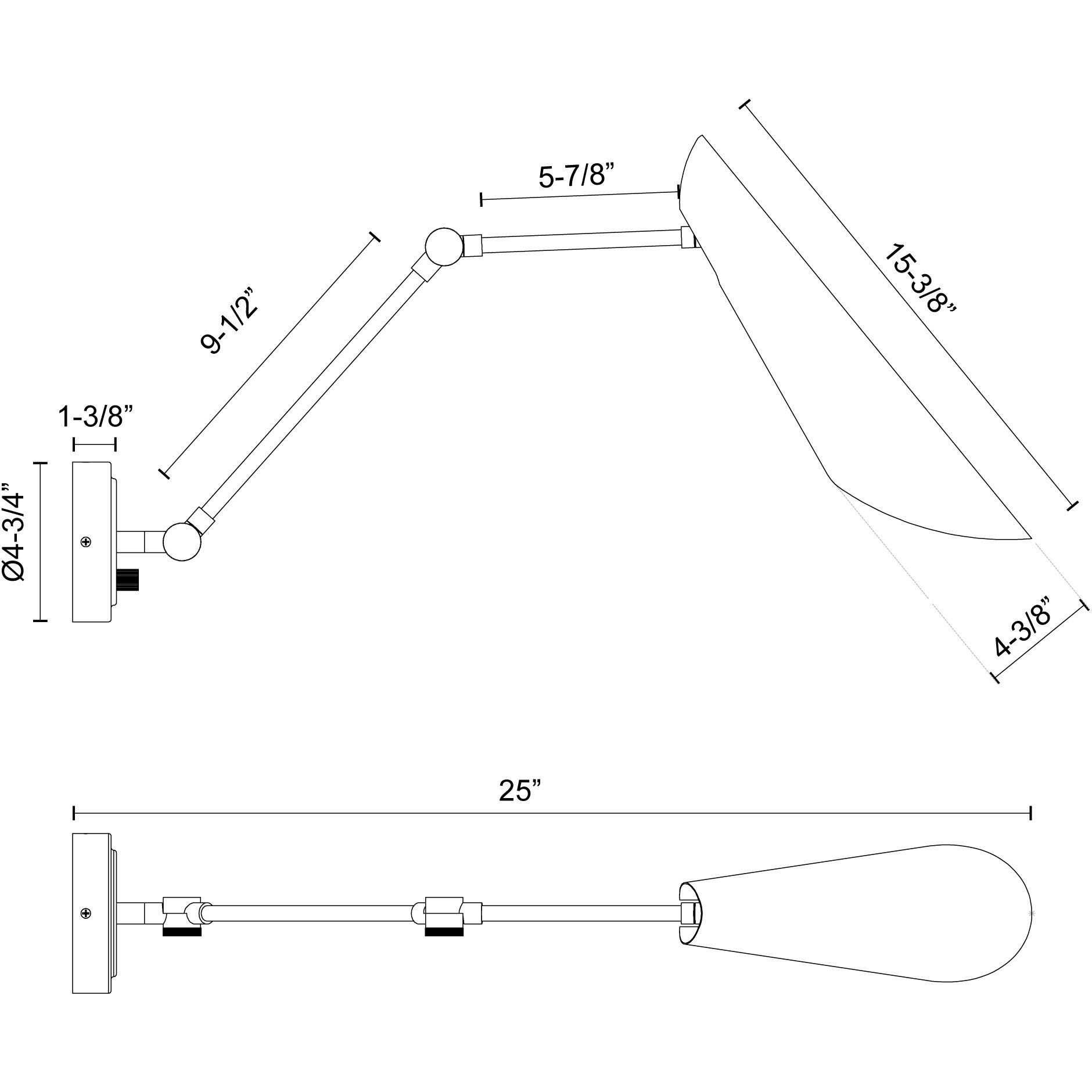 Alora Mood Gabriel Wall/Vanity Light Wall Light in Aged Gold and White