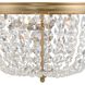 Nola 3 Light 14.25 inch Vibrant Gold Flush Ceiling Light