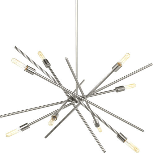 Astra 8 Light 42 inch Brushed Nickel Chandelier Ceiling Light, Design Series