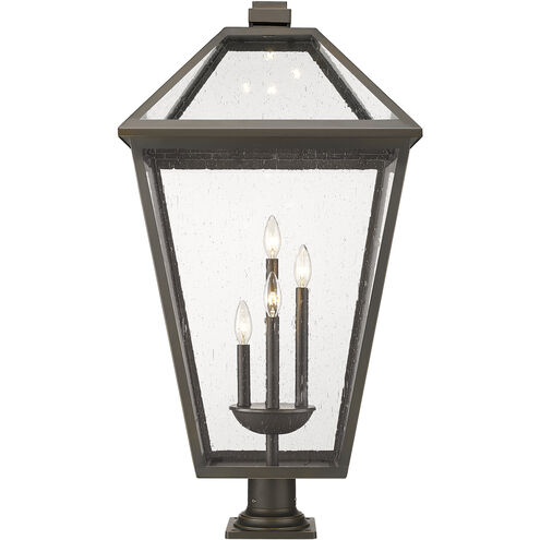 Talbot 4 Light 36.75 inch Oil Rubbed Bronze Outdoor Pier Mounted Fixture