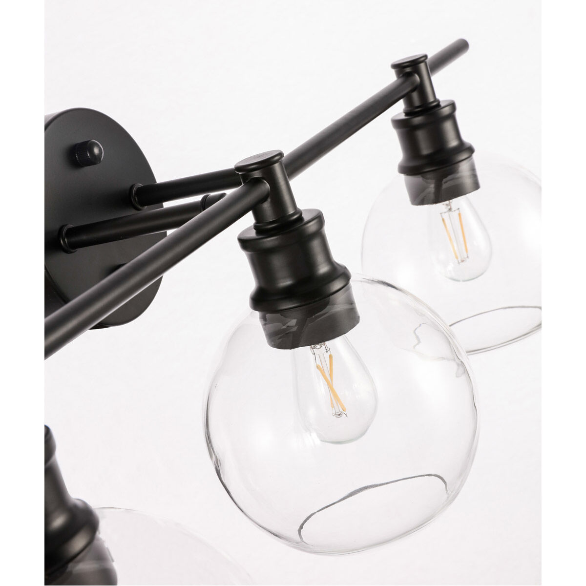 Collier 3 Light 28 inch Black Wall sconce Wall Light