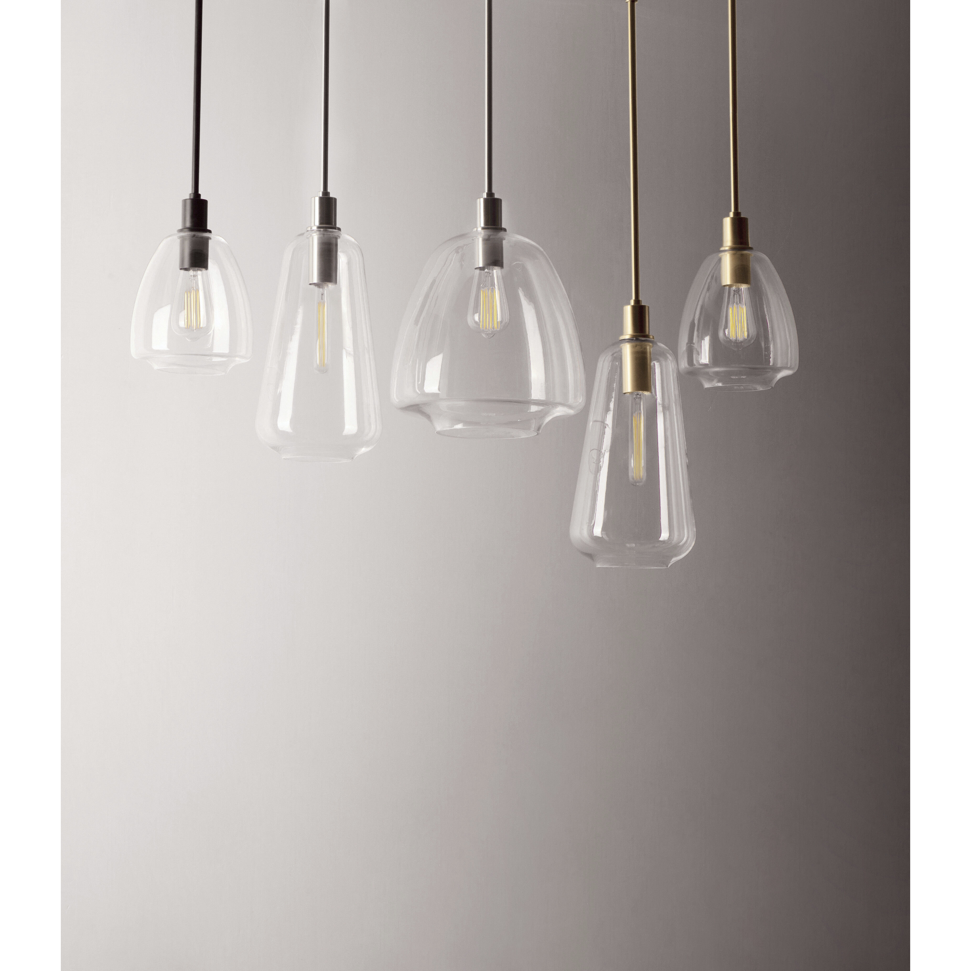 Babylon 1 Light 7 inch Satin Brass Single Pendant Ceiling Light