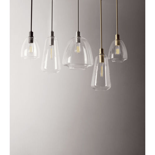 Babylon 1 Light 7 inch Satin Brass Single Pendant Ceiling Light