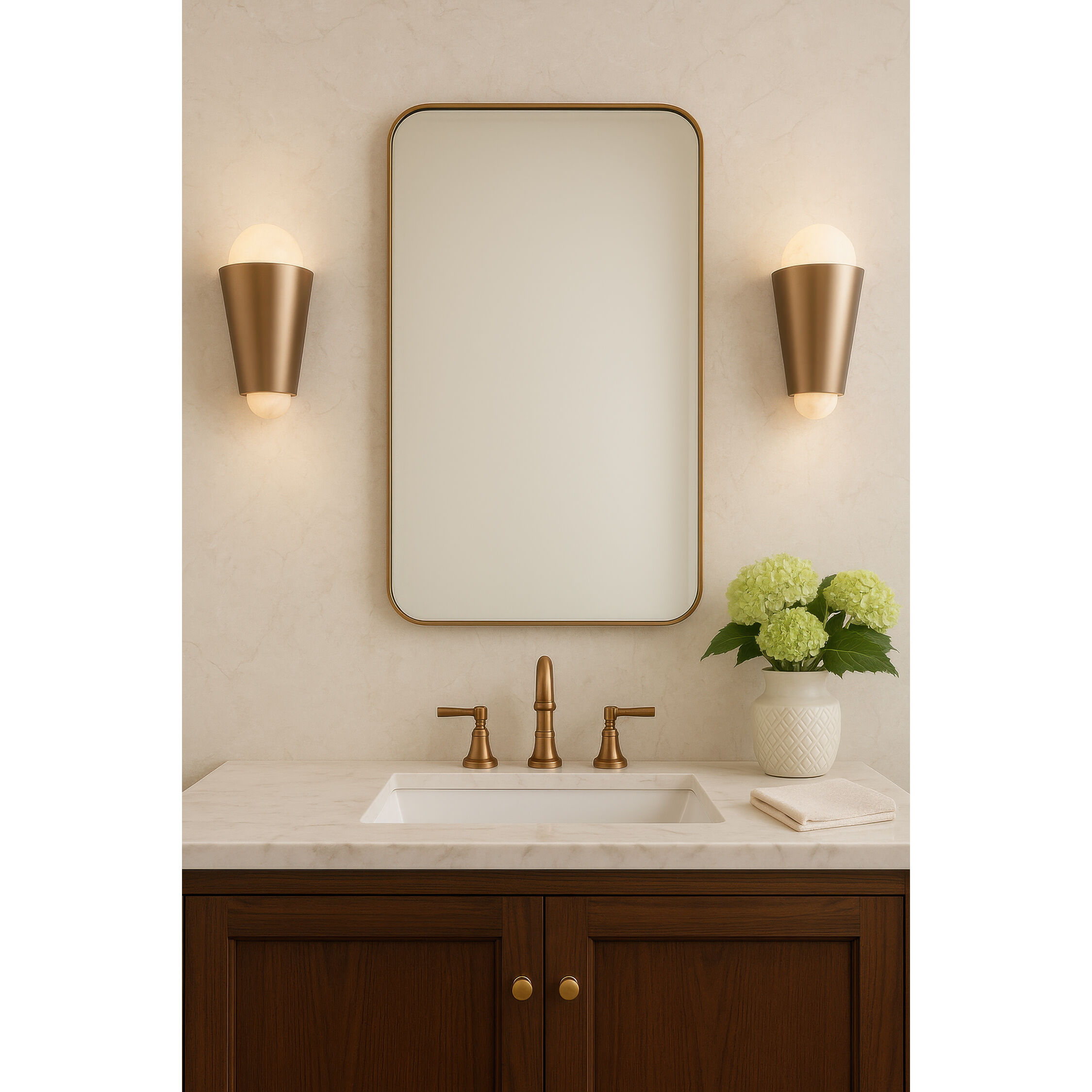 Rock On 2 Light 8.75 inch Brontourage and Matte Black Wall Sconce Wall Light