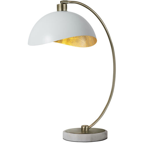 Luna Bella 25 inch 22.00 watt Weathered Brass and White Table Lamp Portable Light