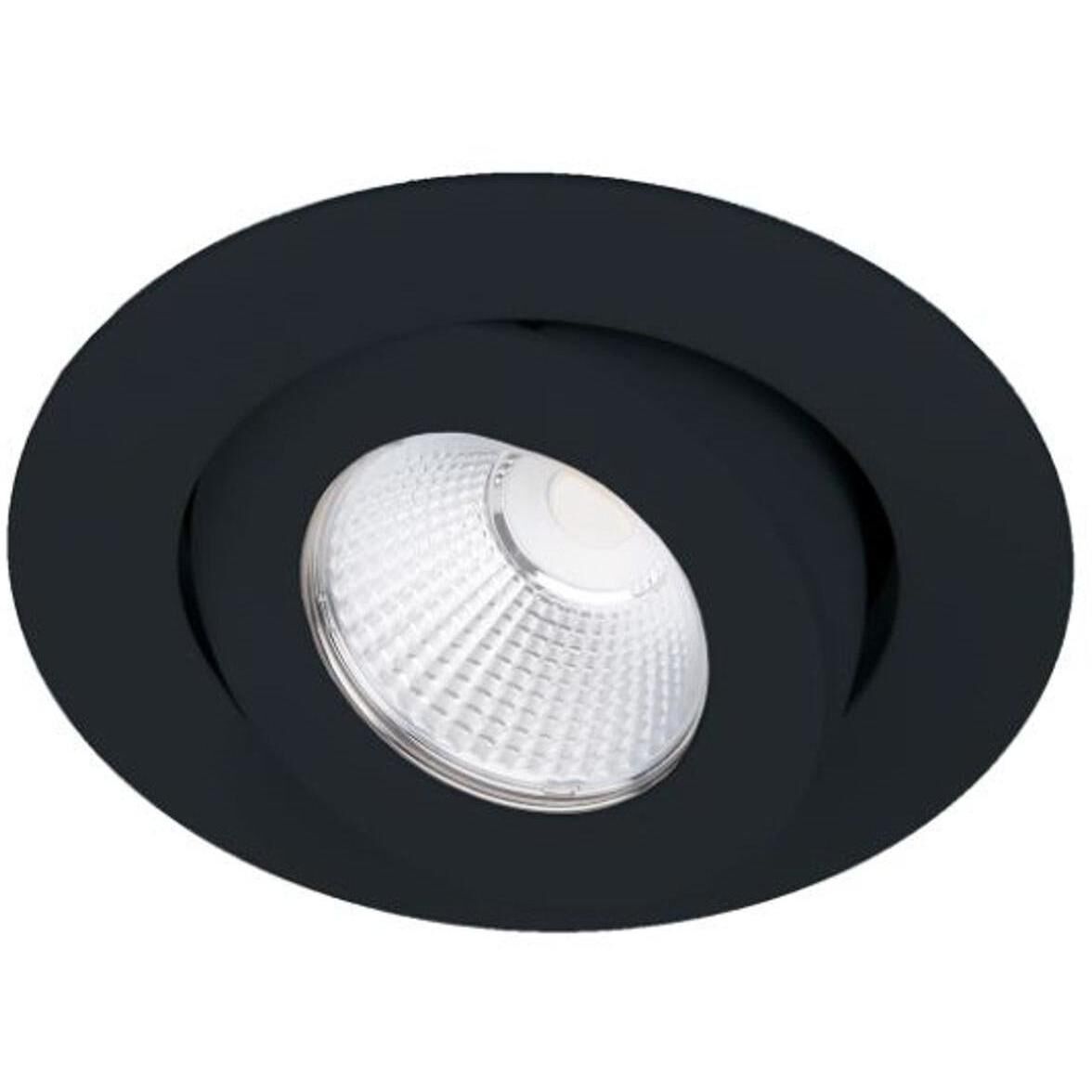 Ocularc Black Recessed Lighting in Narrow, Warm Dim, Round