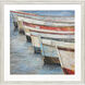 Rowboats Blue and Multi and Red and Turquoise Framed Art