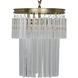 Toby 4 Light 13 inch Antique Brass Chandelier Ceiling Light