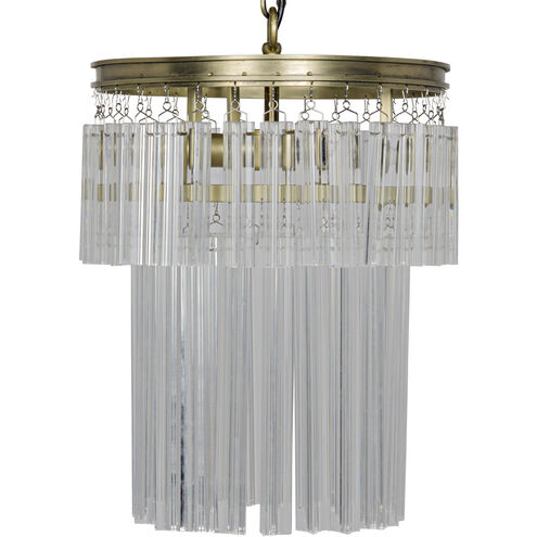 Toby 4 Light 13 inch Antique Brass Chandelier Ceiling Light