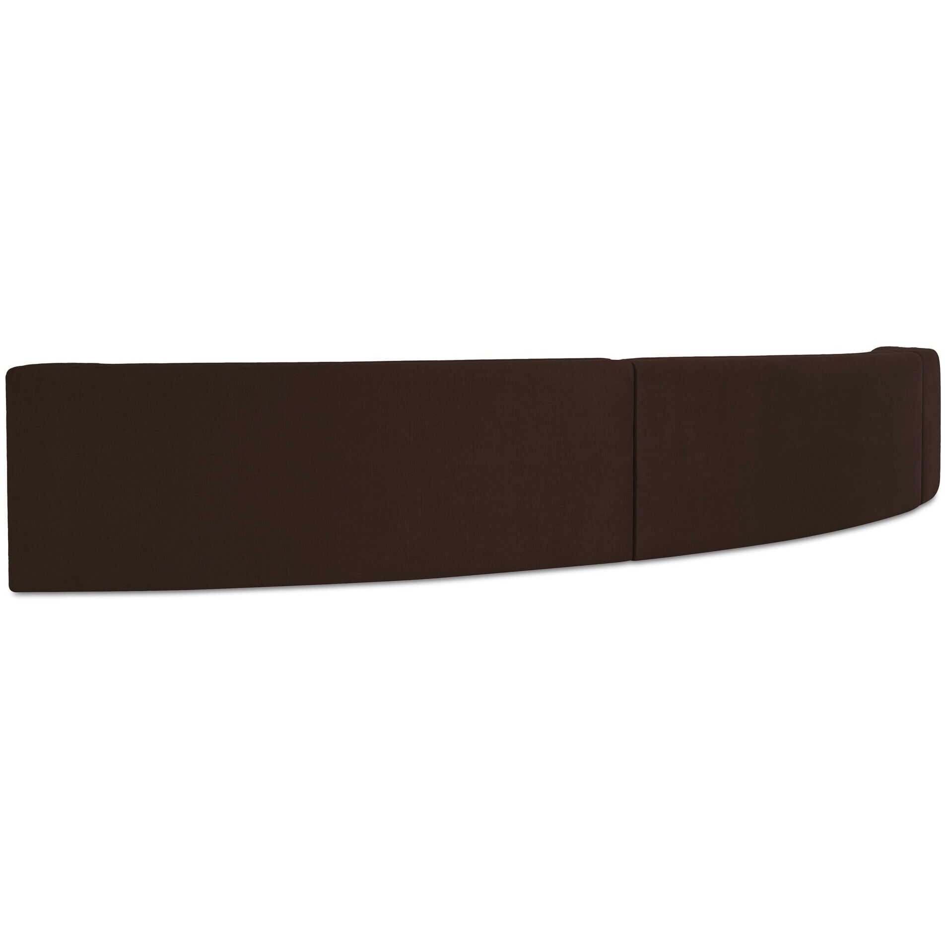 Naomi Brown Concave Modular Sectional, 3 Piece