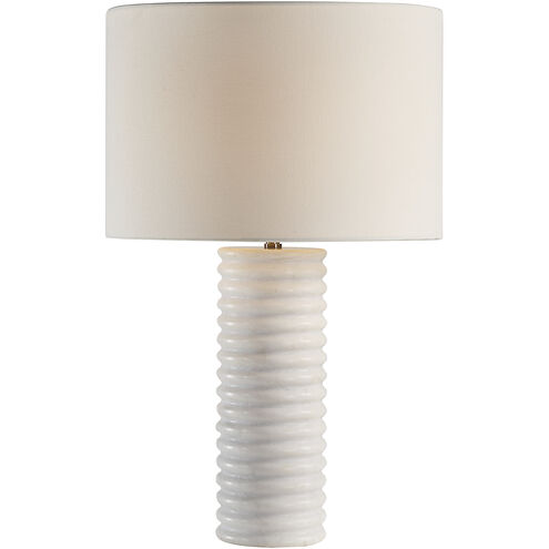 Alloro 24 inch 100.00 watt White Table Lamp Portable Light
