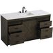 Austin 60 X 34 inch Expresso Bathroom Vanity Cabinet
