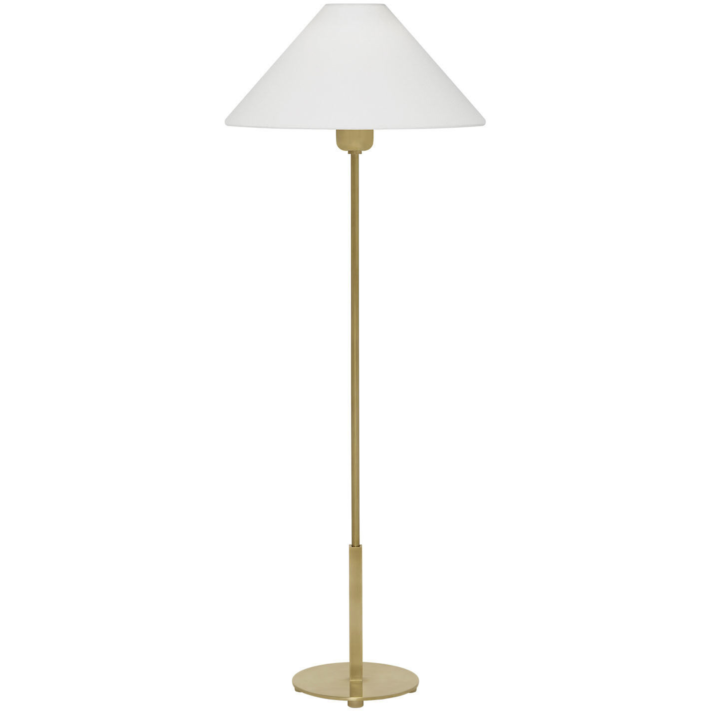 J. Randall Powers Hackney 31.75 inch 40.00 watt Hand-Rubbed Antique Brass Buffet Lamp Portable Light in Linen