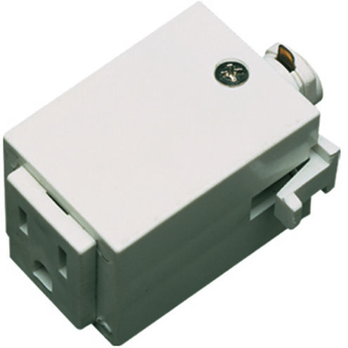 Cal Track 120V White Outlet Adapter Ceiling Light