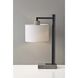 Devin 23 inch 60.00 watt Black with Grey Cement Accents Table Lamp Portable Light 