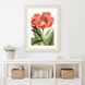 Florals Collection Red Framed Art