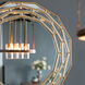Anita 35.4 X 35.4 inch Gold Wall Mirror
