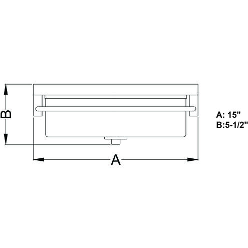 Addison LED 15 inch Matte Black Flush Mount Ceiling Light