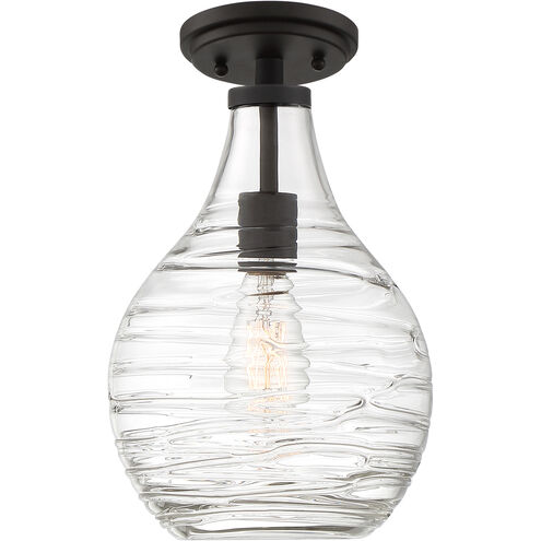 Genie 1 Light 9 inch Old Bronze Mini Pendant Ceiling Light