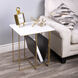 Stephanik Marble & Leather End or Side Table