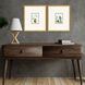 Abstract Collection Traditional Antique Gold Wood With Beaded Lip Framed Art