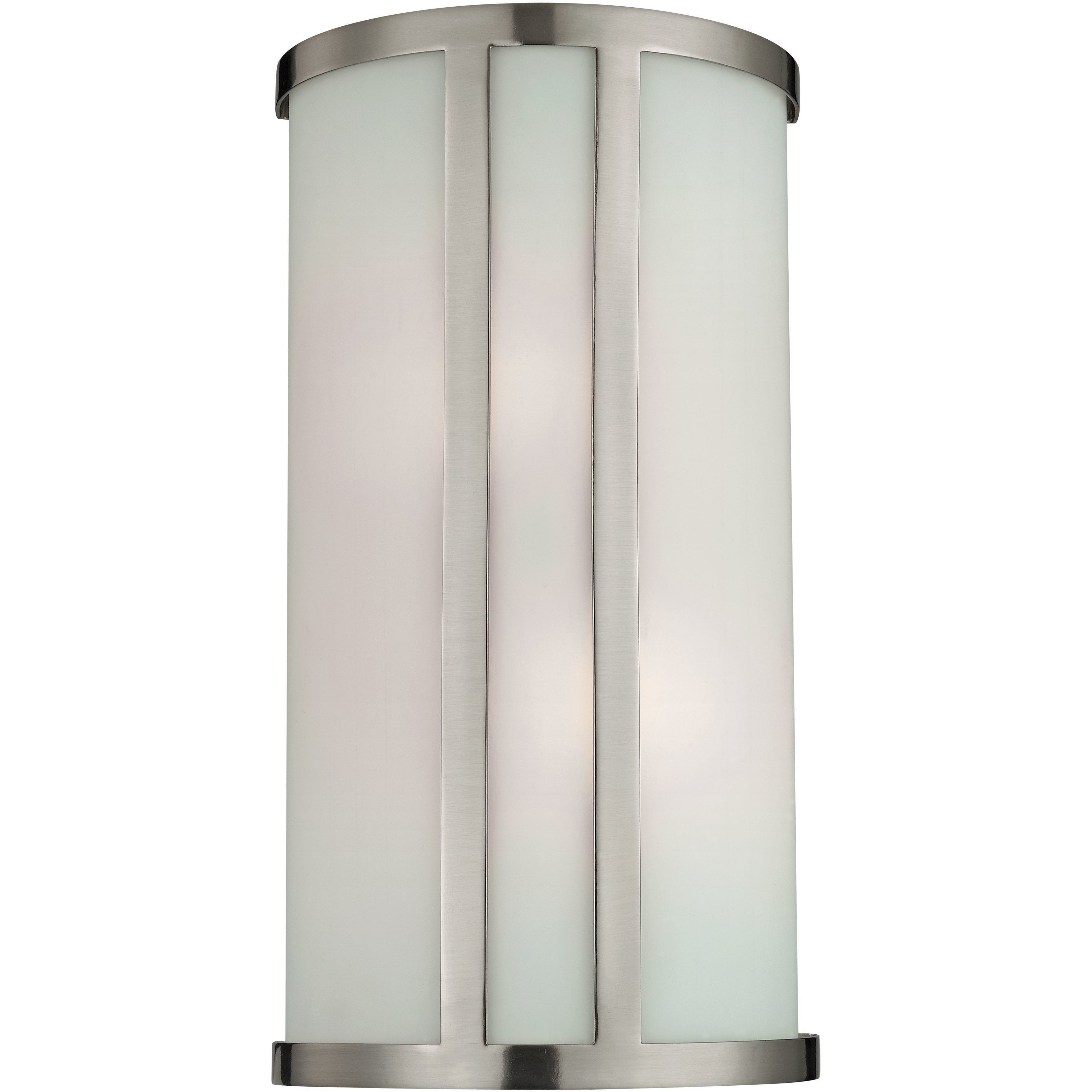 Zenith 2 Light 8 inch Brushed Nickel ADA Sconce Wall Light