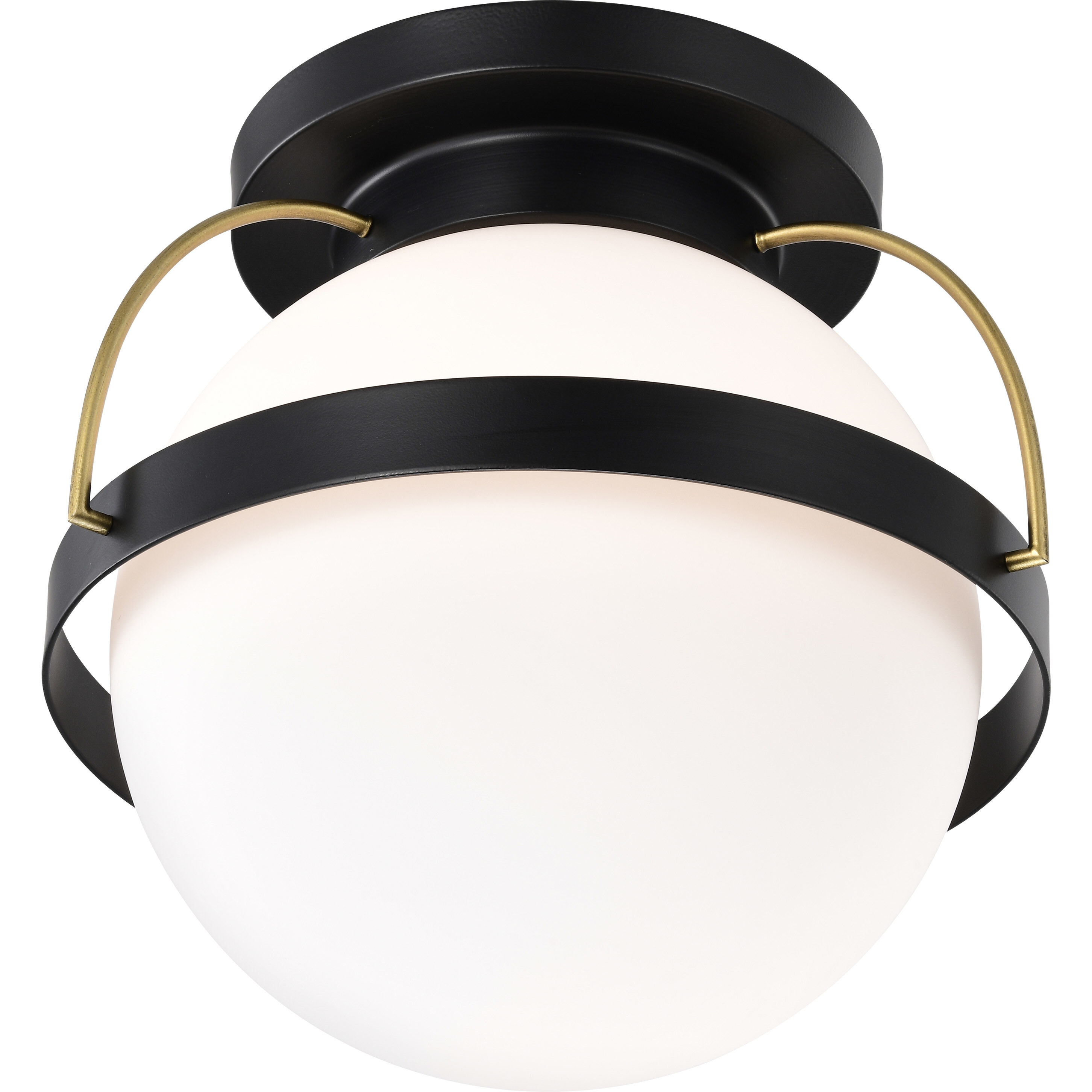 Lakeshore 1 Light 13 inch Matte Black Flush Mount Ceiling Light