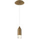 Action LED 2 inch Aged Brass Mini Pendant Ceiling Light, dweLED