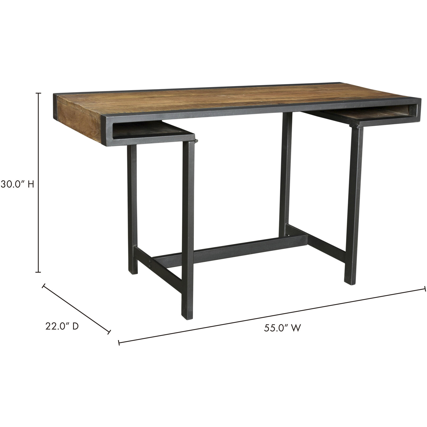 Parliament 55 X 22 inch Brown Desk