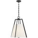 Mansfield 3 Light 18 inch Matte Black Pendant Ceiling Light, Essentials