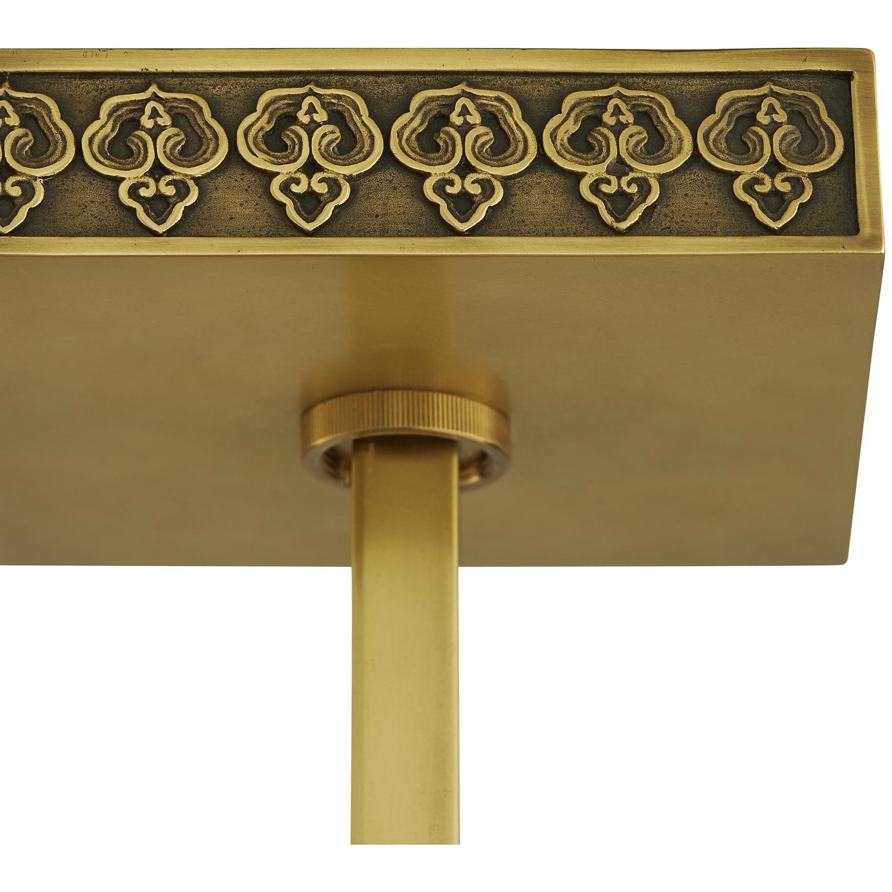 Iris 4 Light 8.5 inch Antique Brass Pendant Ceiling Light