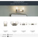 Harmony 3 Light 25 inch Brushed Nickel Wall Mt Bath 3 Arm Wall Light
