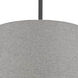 Preston 4 Light 19.25 inch Matte Black with Grey Pendant Ceiling Light