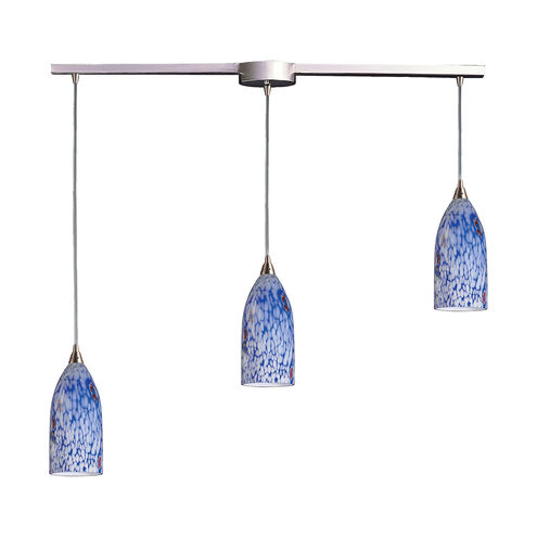 Ogunquit 3 Light 36 inch Satin Nickel Mini Pendant Ceiling Light