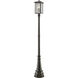 Aspen 3 Light 106.69 inch Oil Rubbed Bronze Outdoor Post Mounted Fixture