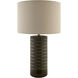 Tolfa 26.5 inch 100 watt Glazed and Plated Accent Table Lamp Portable Light