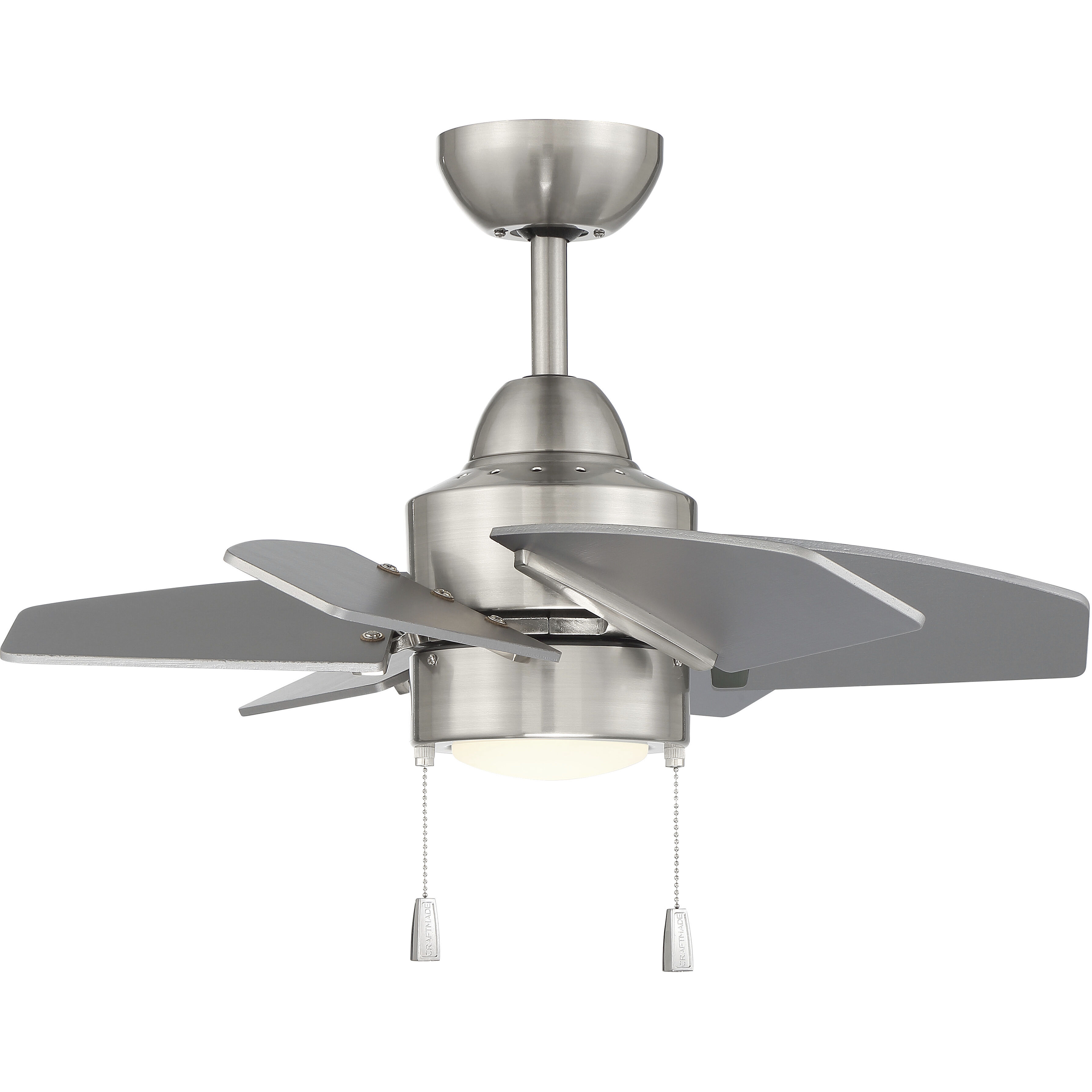 Propel II 24 inch Brushed Polished Nickel with Brushed Nickel/Brushed Nickel Blades Ceiling Fan