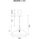 Dynamic 1 Light 9 inch Black Down Pendant Ceiling Light