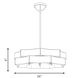 Atherton 5 Light 24 inch Warm Brass Pendant Ceiling Light