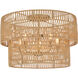 Bungalow Heaven 5 Light 26 inch Soft Brass Flush Mount Ceiling Light