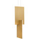 Amari 8 Light 11 inch Aged Brass Mini Pendant Ceiling Light