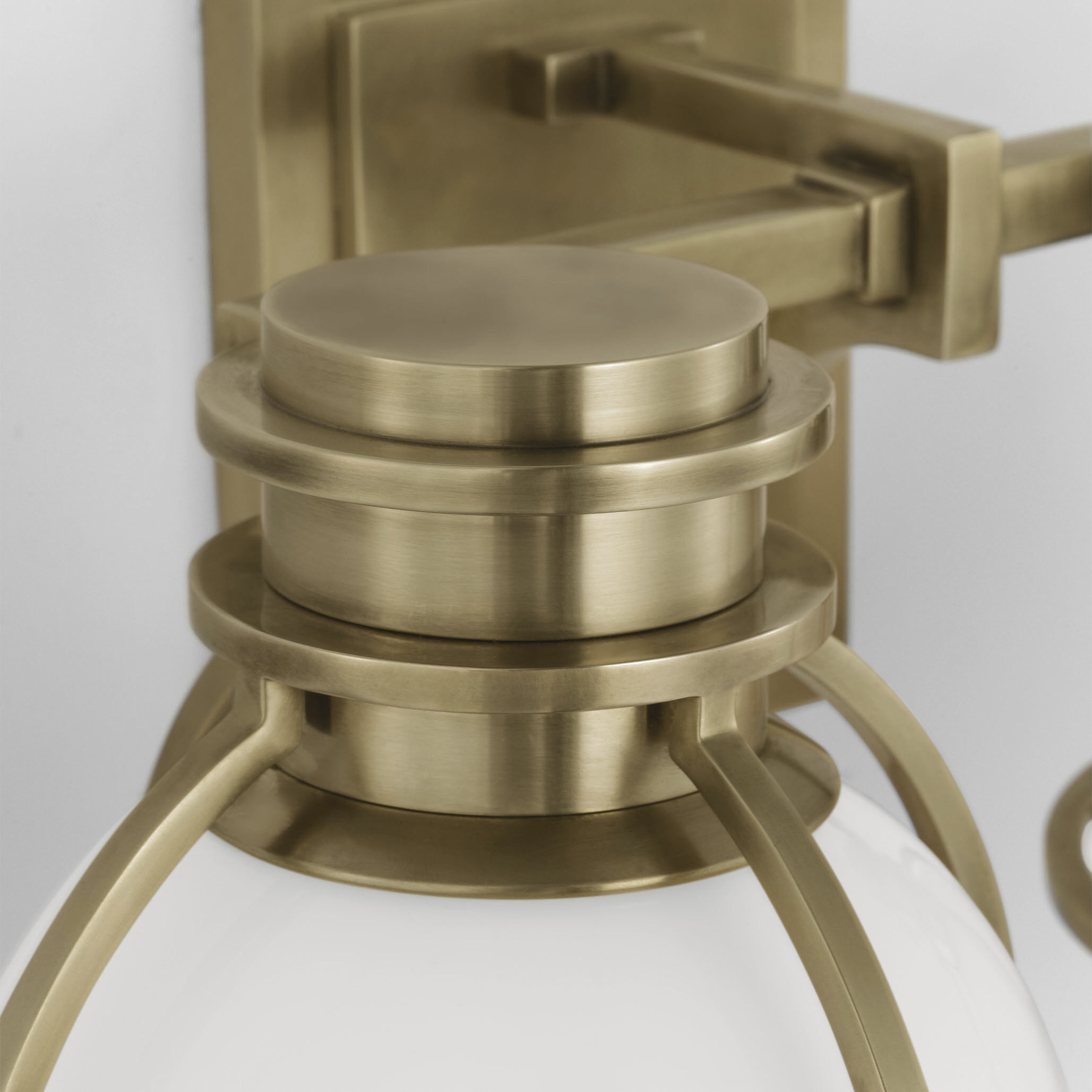 Chapman & Myers Gracie LED 14.25 inch Antique-Burnished Brass Double Sconce Wall Light