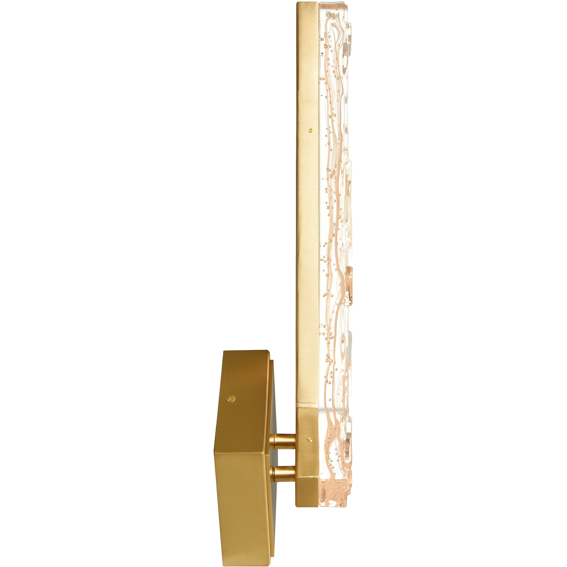 Contour LED 7.2 inch Brass Wall Light