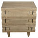 David 32.5 X 32 inch Washed Walnut Side Table