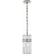 AERIN Bonnington 1 Light 7.25 inch Polished Nickel Pendant Ceiling Light in Crystal, Small