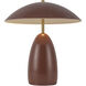 Alora Mood Poppy 13.88 inch 8 watt Burgundy Table Lamp Portable Light