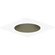 Pearl Champagne Haze Reflector / Bright White Flange LED Square Retrofit Reflector with Round Aperture in 3000K, Champagne Haze / Bright White, 4" Retrofit