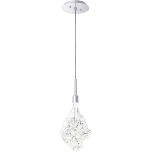 Blossom LED 6 inch Classic Silver Pendant Ceiling Light in 2700K LED, Single