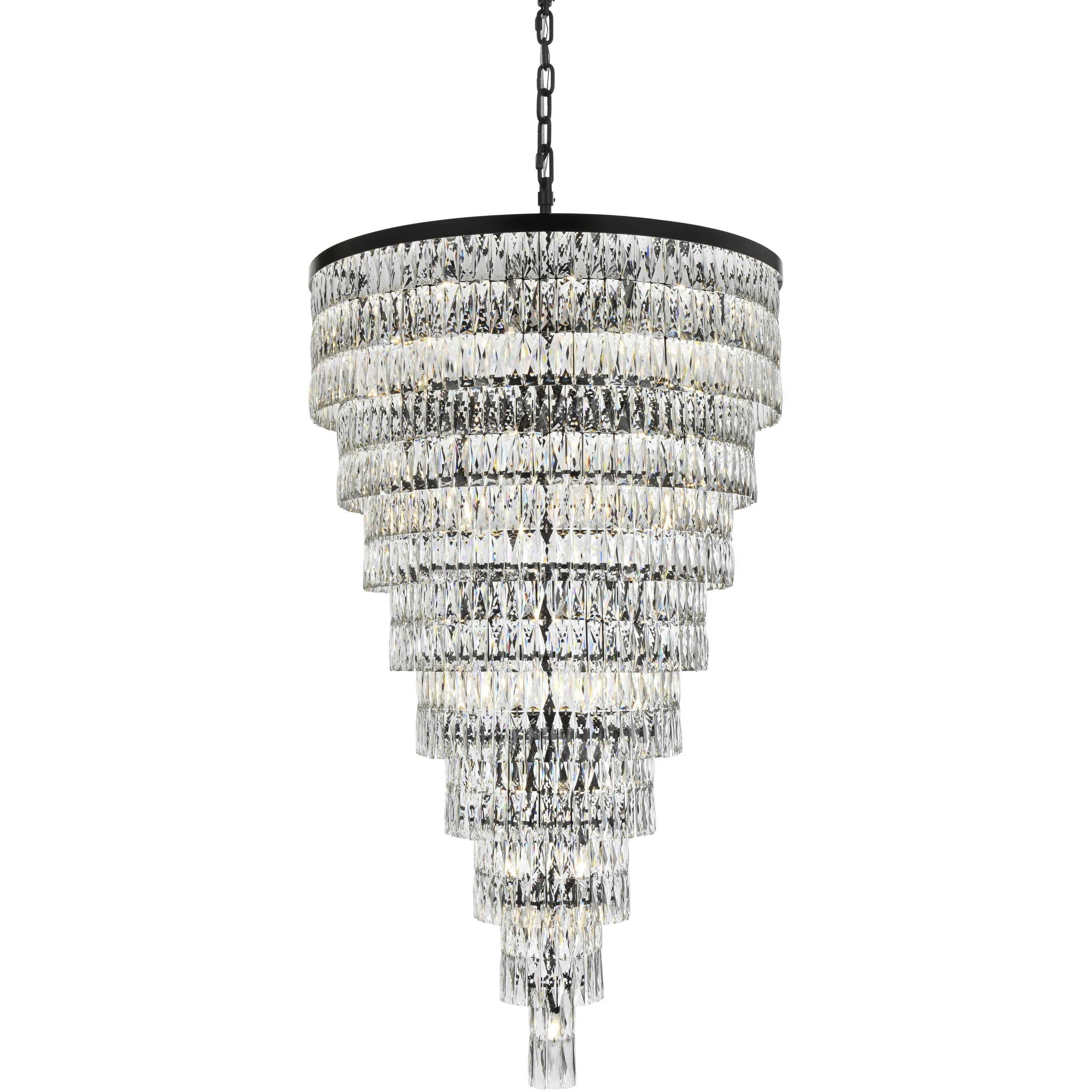 Josephine 61 Light 41 inch Black Chandelier Ceiling Light