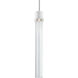 Zigrina 1 Light 5.13 inch Matte White with Polished Nickel Pendant Ceiling Light